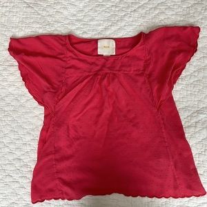 Butterfly sleeve top